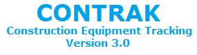 Software for construction equipment tracking version 3.0